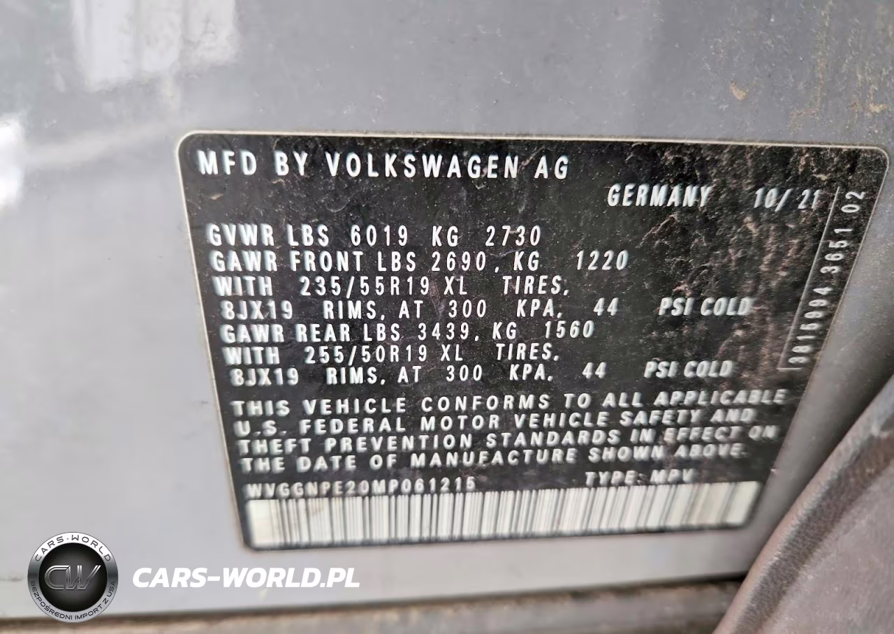 2021 Volkswagen Id.4 Pro S VIN:WVGGNPE20MP061215 - 12