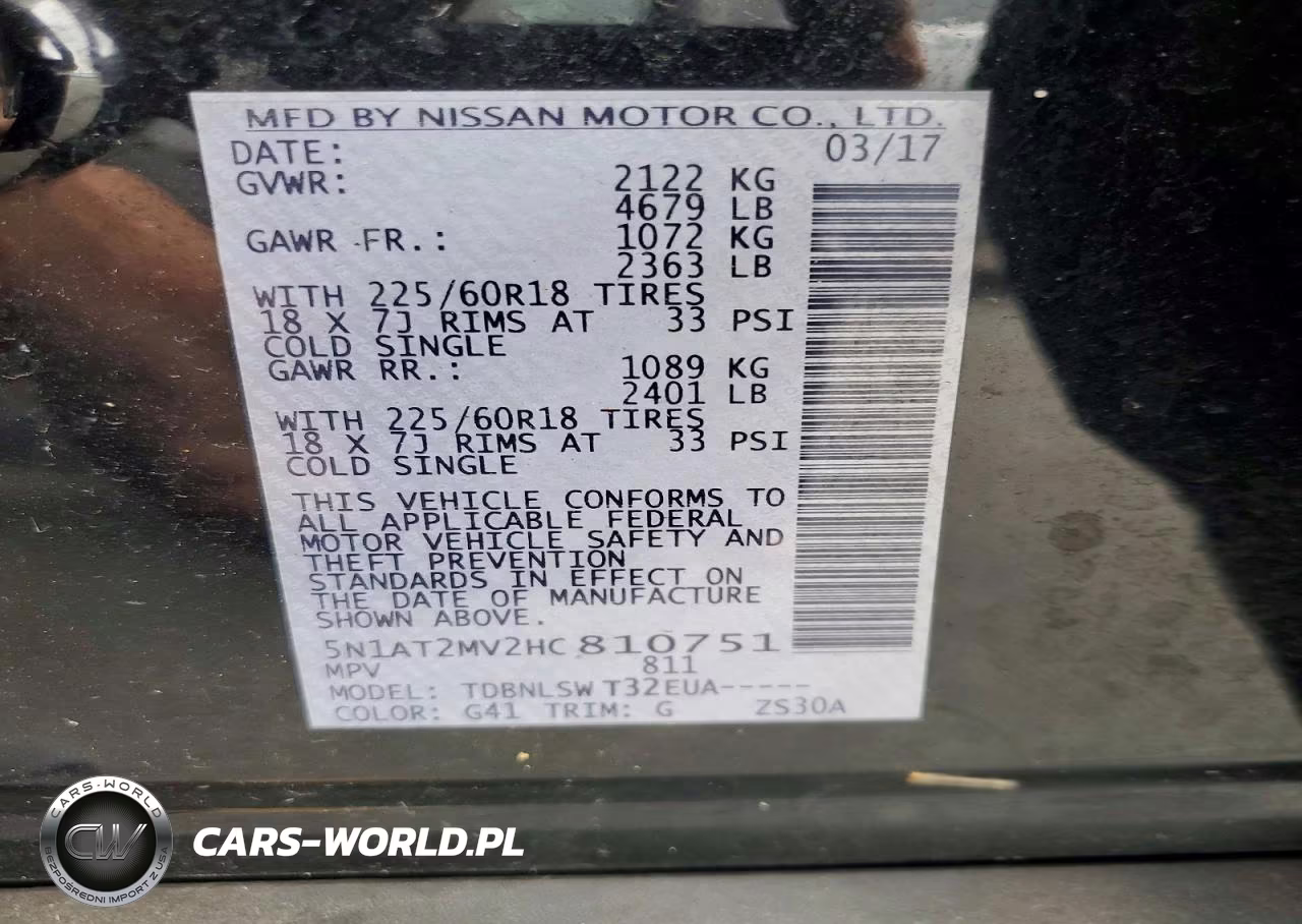 2017 Nissan Rogue Sl VIN:5N1AT2MV2HC810751 - 14