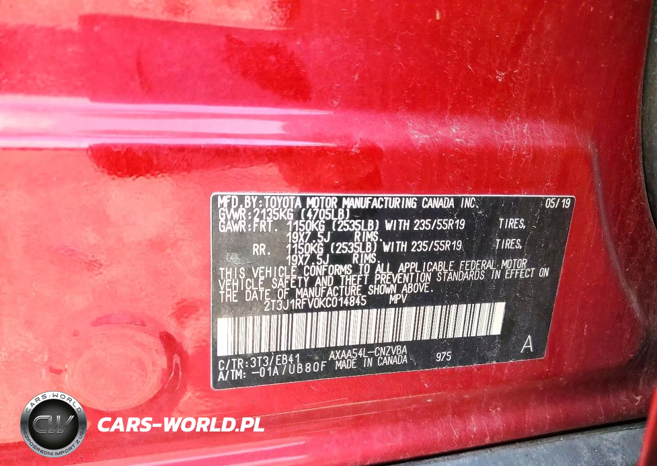 2019 Toyota Rav4 Adventure VIN:2T3J1RFV0KC014845 - 13