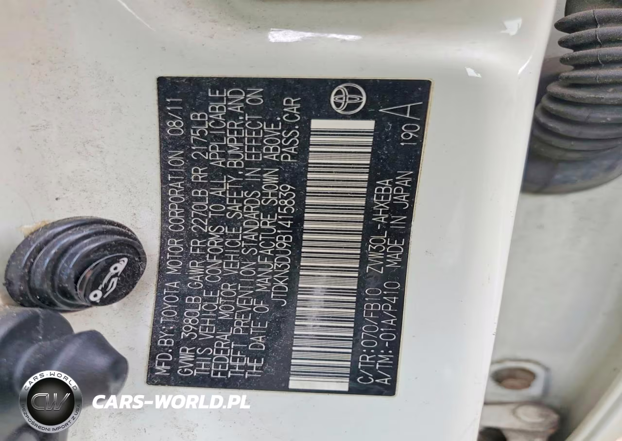 2011 Toyota Prius Two VIN:JTDKN3DU9B1415839 - 12
