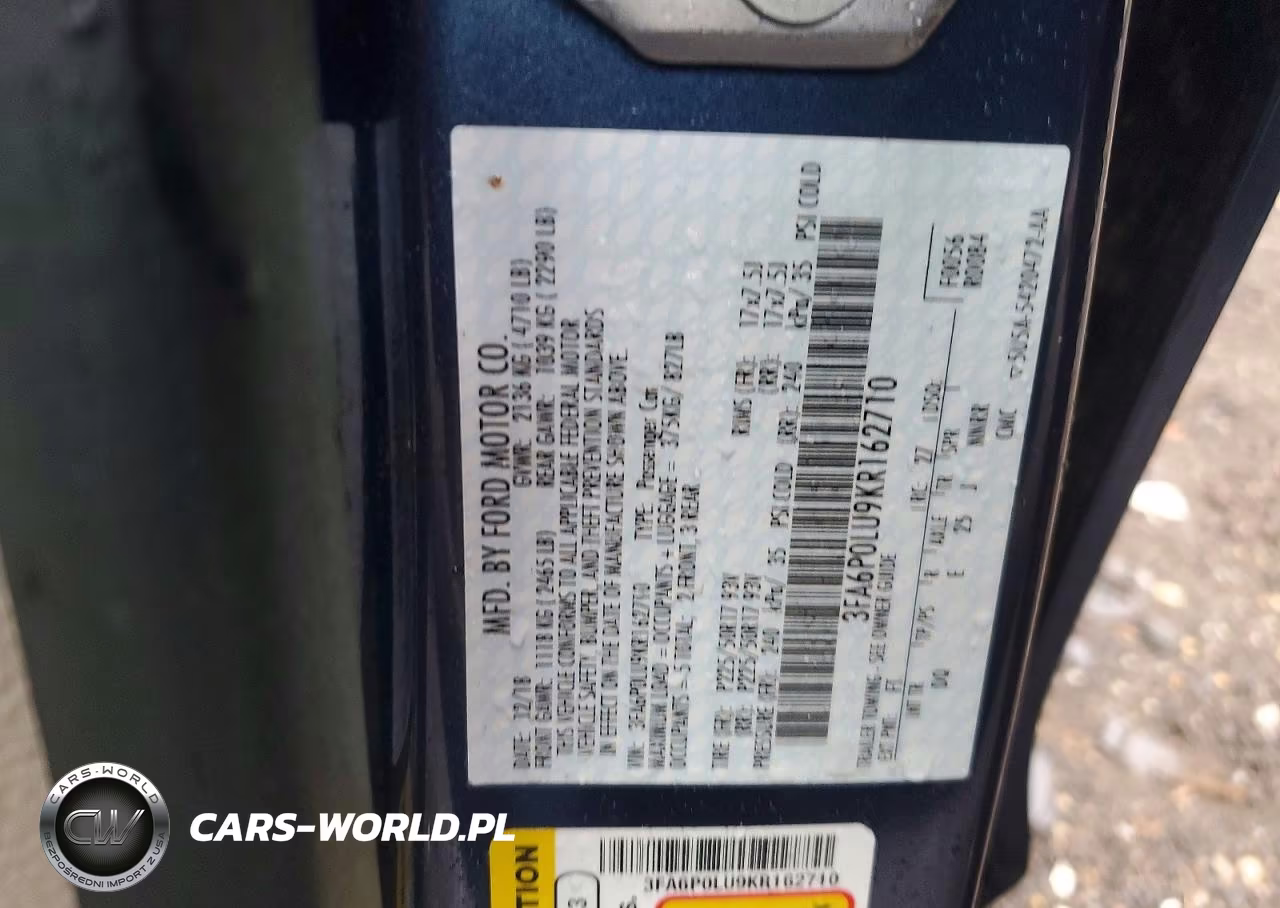 2019 Ford Fusion Se VIN:3FA6P0LU9KR162710 - 13