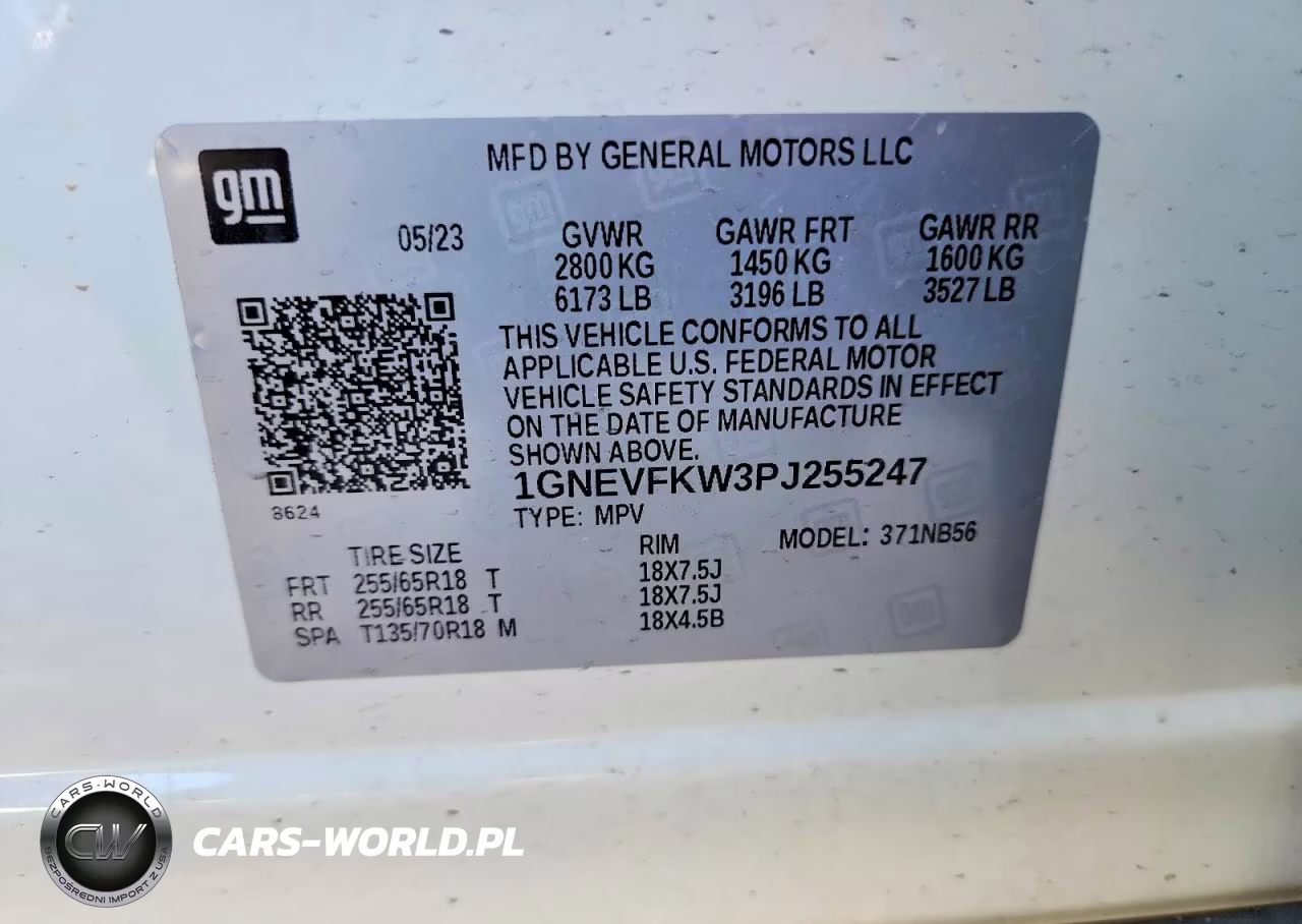 2023 Chevrolet Traverse Ls VIN:1GNEVFKW3PJ255247 - 12