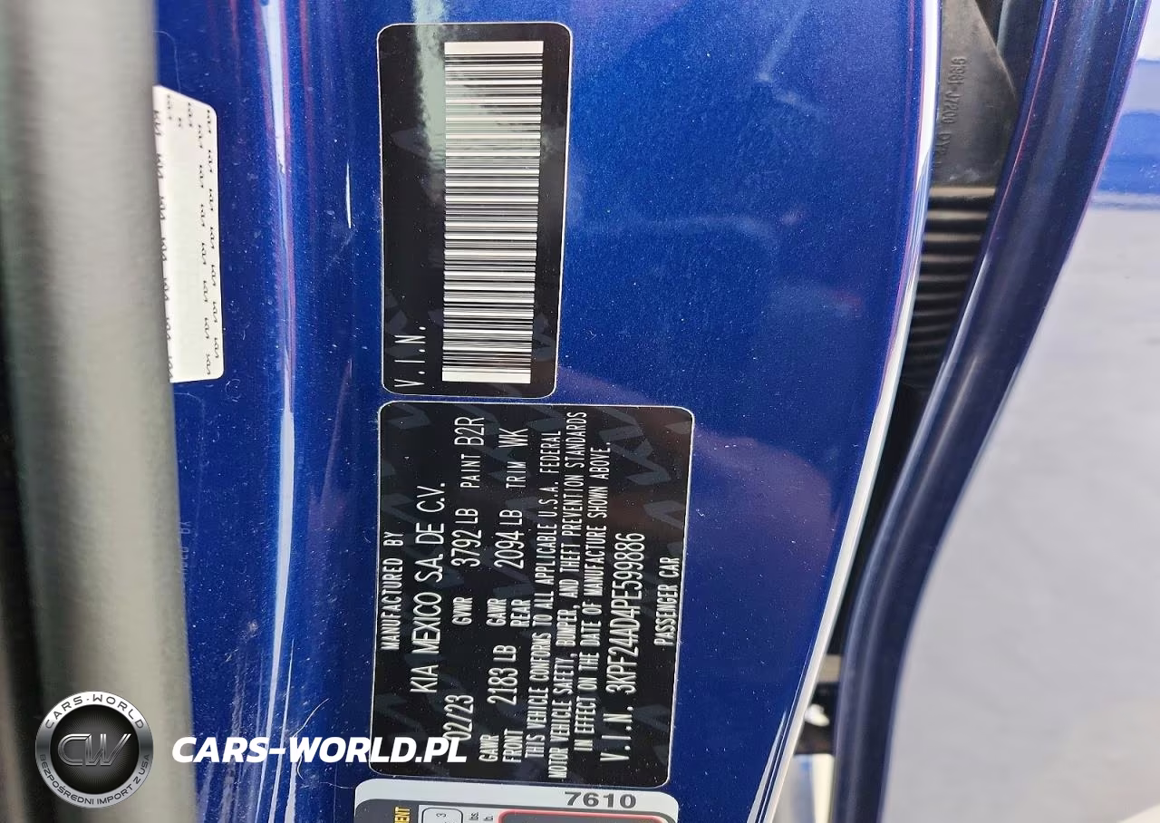 2023 Kia Forte Lxs VIN:3KPF24AD4PE599886 - 13