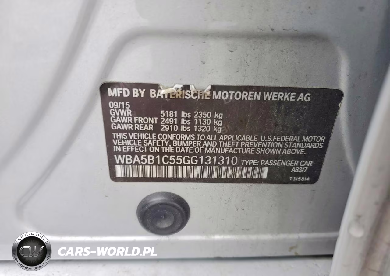 2016 BMW 535 I VIN:WBA5B1C55GG131310 - 12