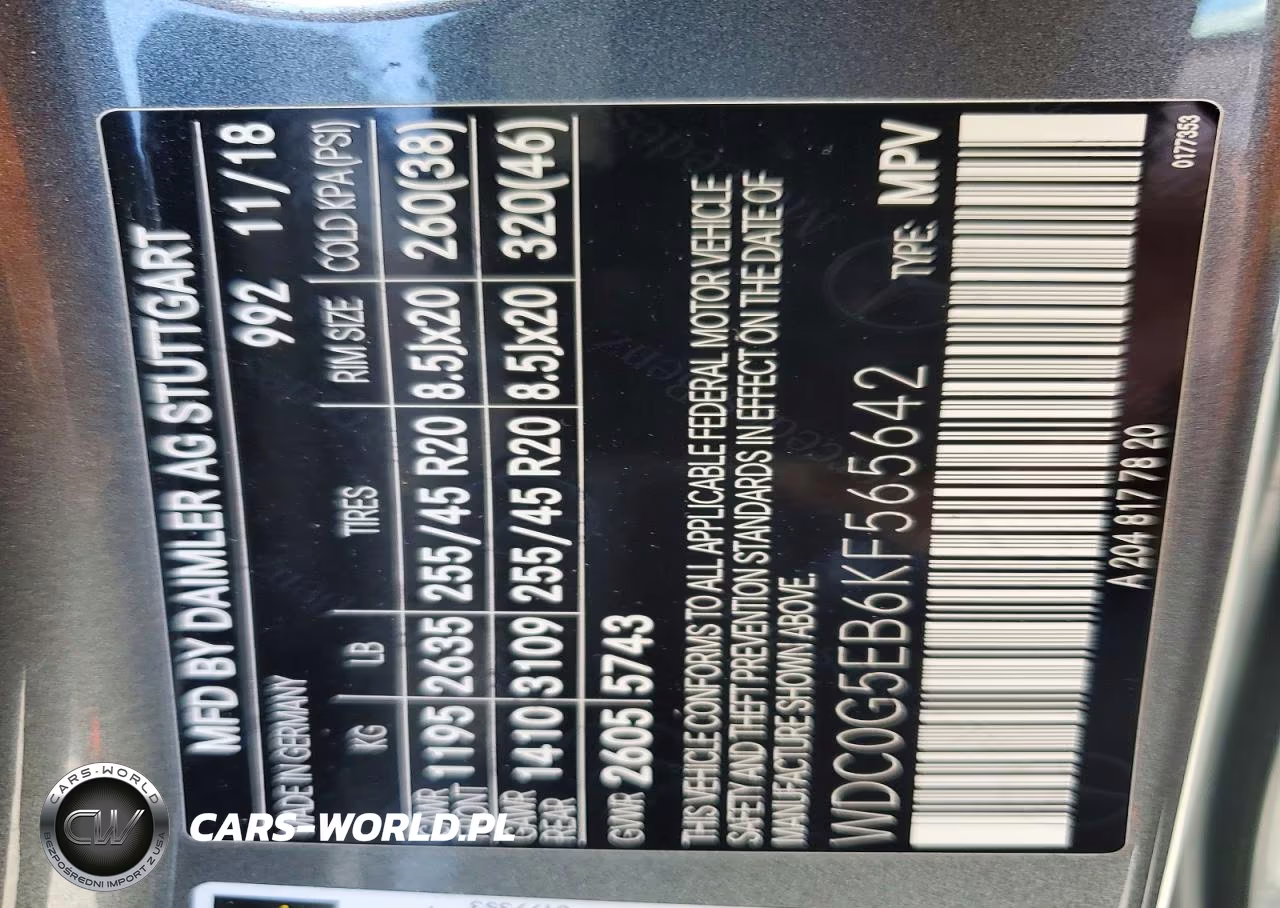 2019 Mercedes-Benz Glc 350E VIN:WDC0G5EB6KF565642 - 13