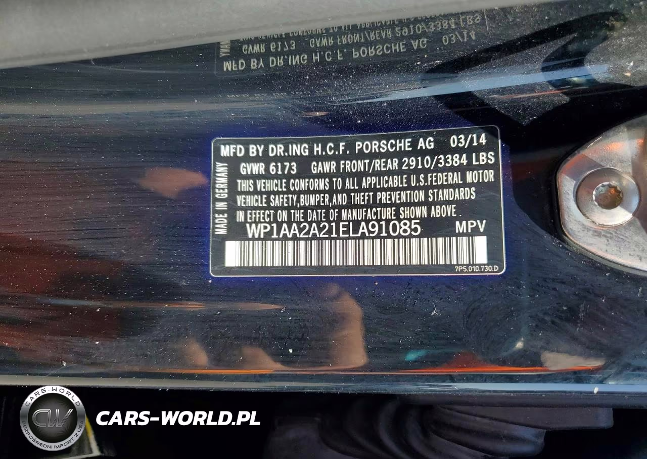 2014 Porsche Cayenne VIN:WP1AA2A21ELA91085 - 13