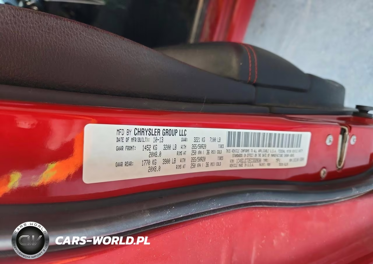 2014 Dodge Durango R VIN:1C4SDJCT2EC332830 - 13
