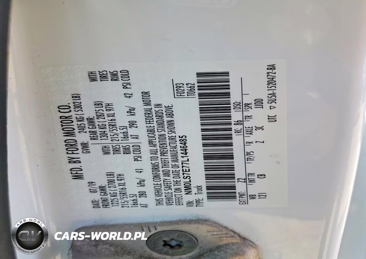 2020 Ford Transit Connect Xl VIN:NM0LS7E77L1446485 - 12