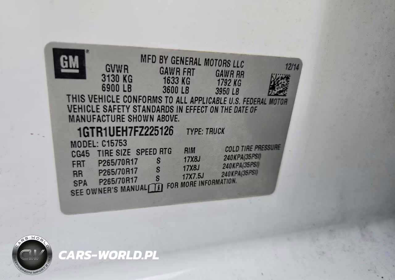 2015 GMC Sierra C1500 Sle VIN:1GTR1UEH7FZ225126 - 12