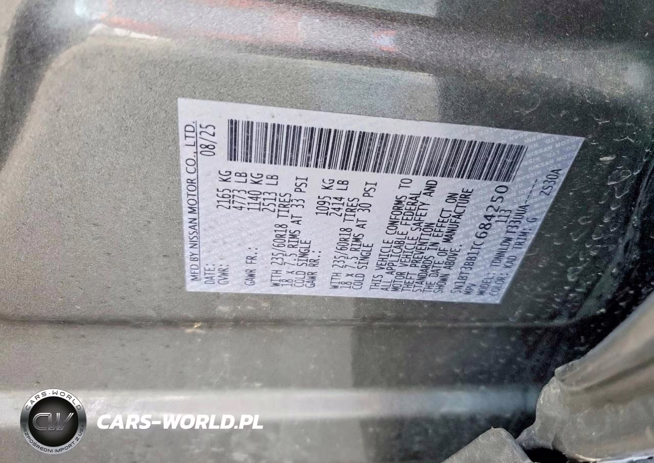 2026 Nissan Rogue Sv VIN:5N1BT3BB1TC684250 - 13