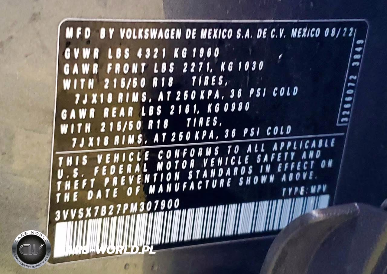 2023 Volkswagen Taos Se VIN:3VVSX7B27PM307900 - 13