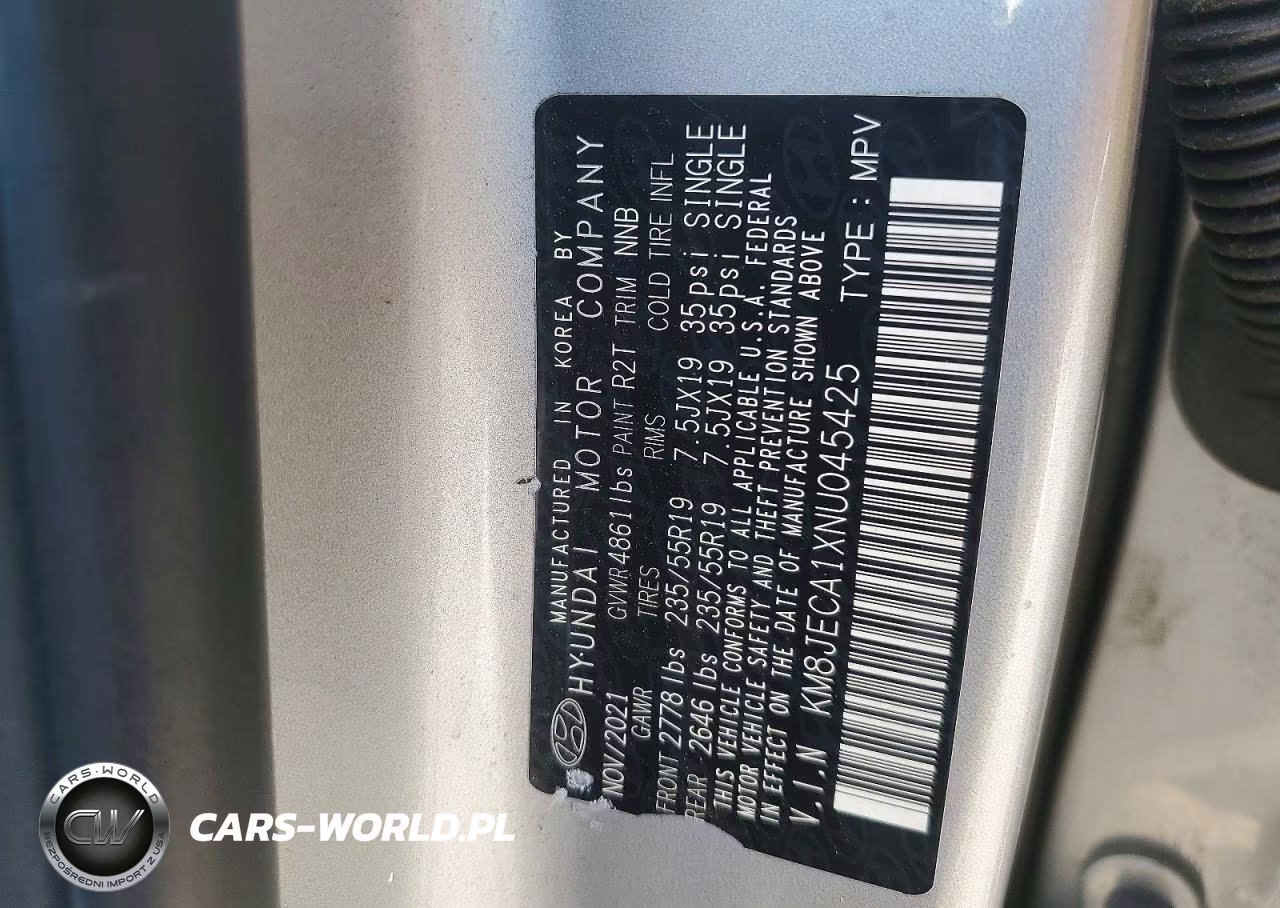 2022 Hyundai Tucson Limited VIN:KM8JECA1XNU045425 - 13