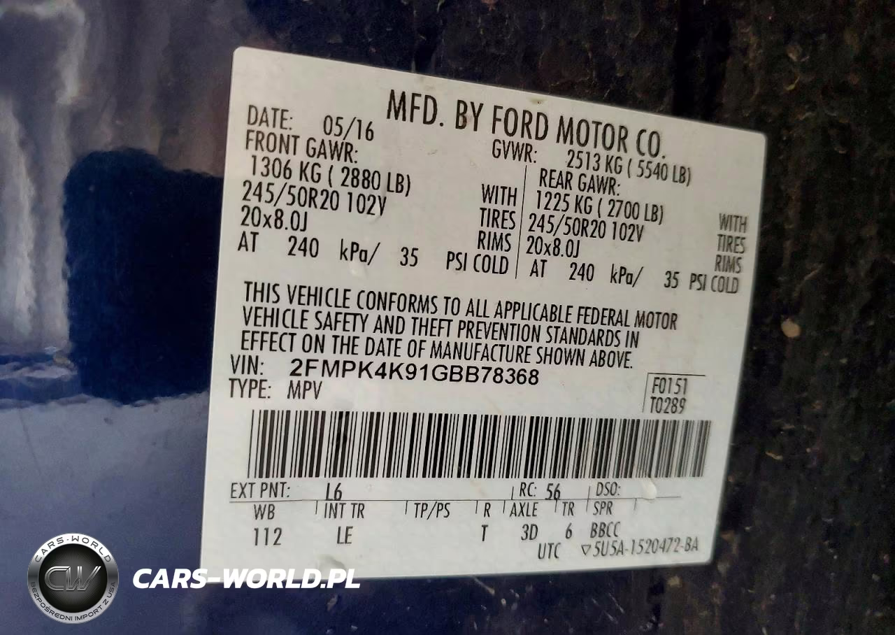 2016 Ford Edge Titanium VIN:2FMPK4K91GBB78368 - 12
