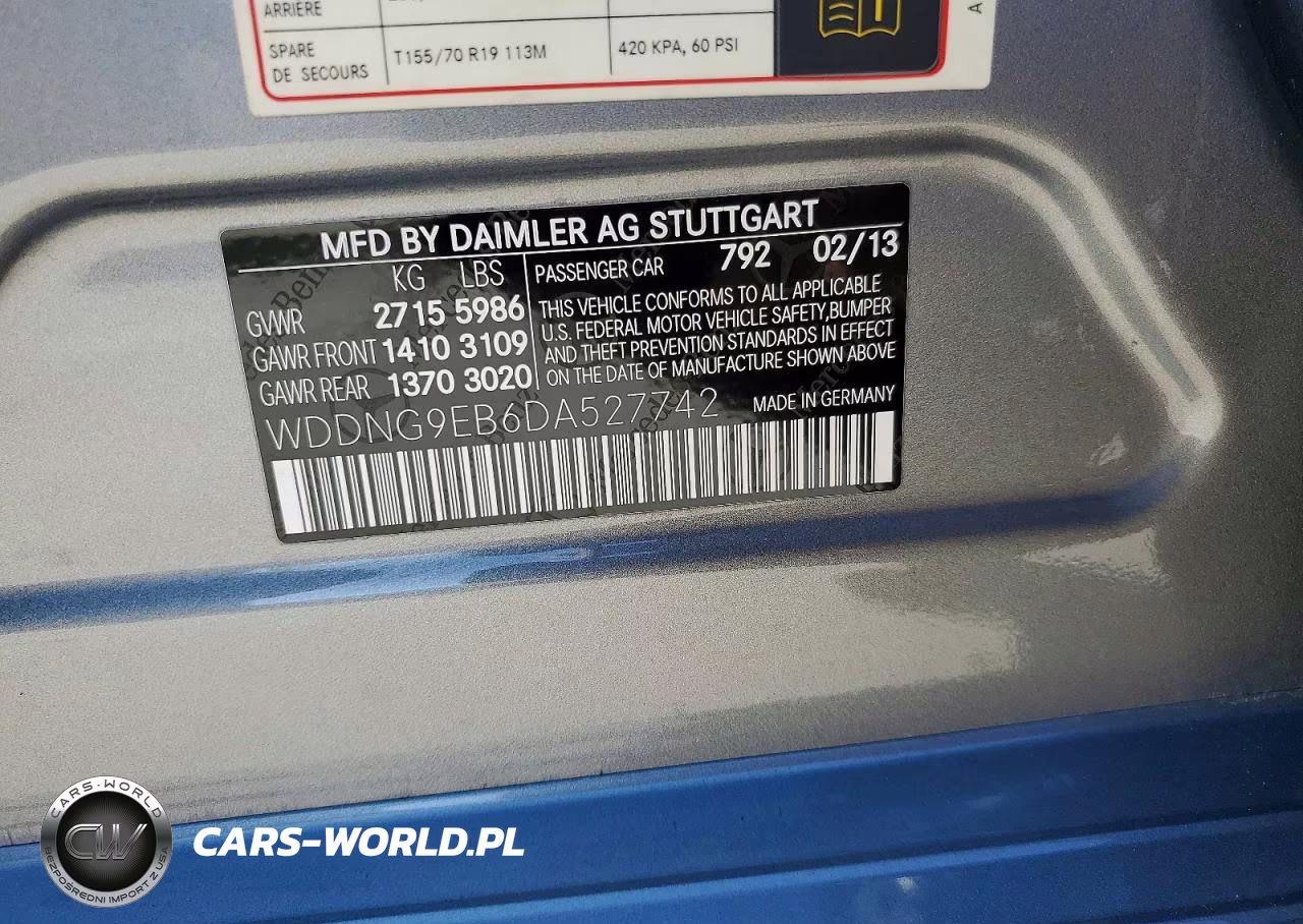 2013 Mercedes-Benz S 550 4Matic VIN:WDDNG9EB6DA527742 - 12
