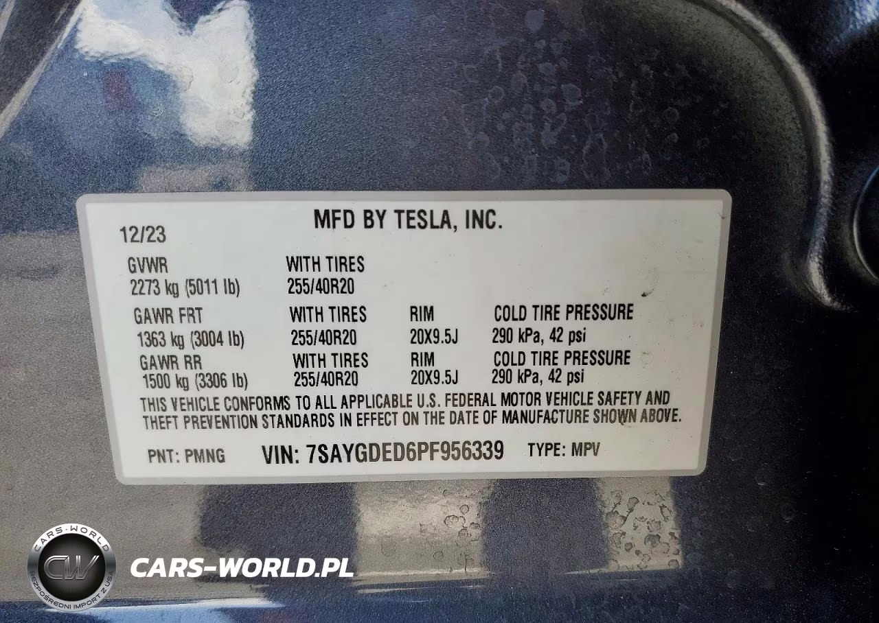 2023 Tesla Model Y VIN:7SAYGDED6PF956339 - 12