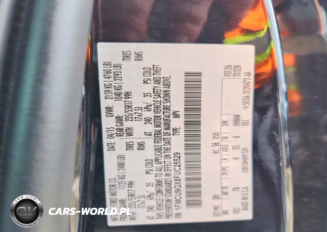2015 Ford Escape Se VIN:1FMCU9GX8FUC25529 - 13