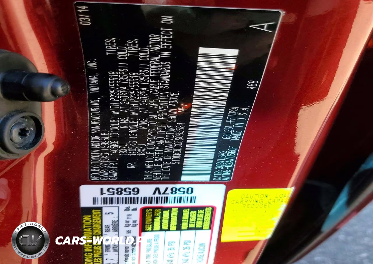 2014 Toyota Sienna Xle 7-Passenger VIN:5TDDK3DC0ES083581 - 13