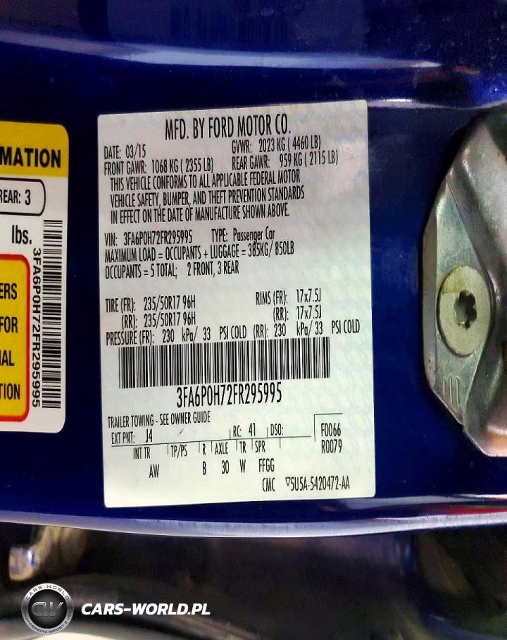 2015 Ford Fusion Se VIN:3FA6P0H72FR295995 - 12