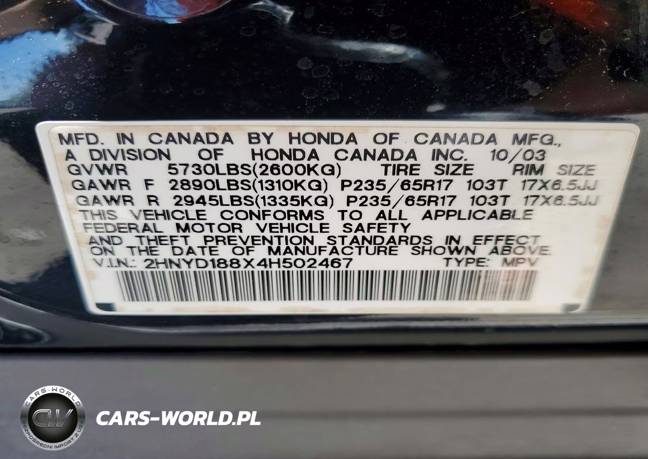 2004 Acura Mdx VIN:2HNYD188X4H502467 - 12