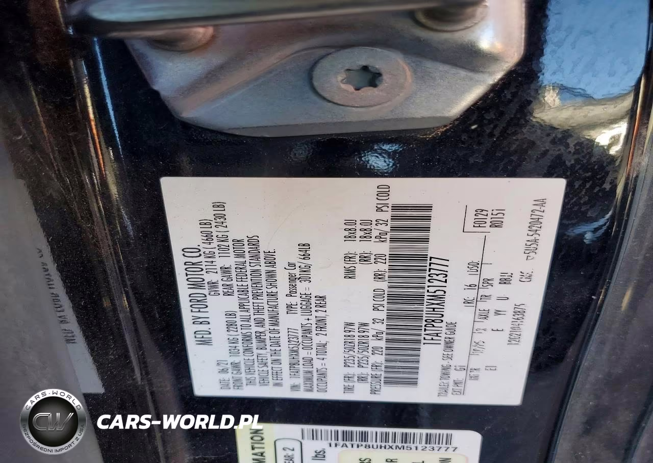 2021 Ford Mustang VIN:1FATP8UHXM5123777 - 13