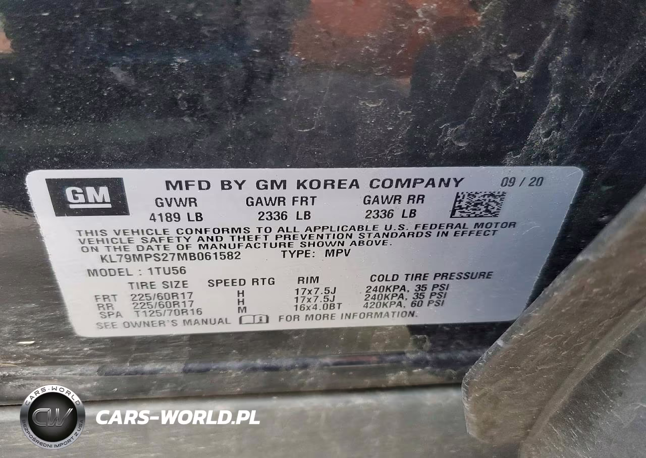 2021 Chevrolet Trailblazer Lt VIN:KL79MPS27MB061582 - 13