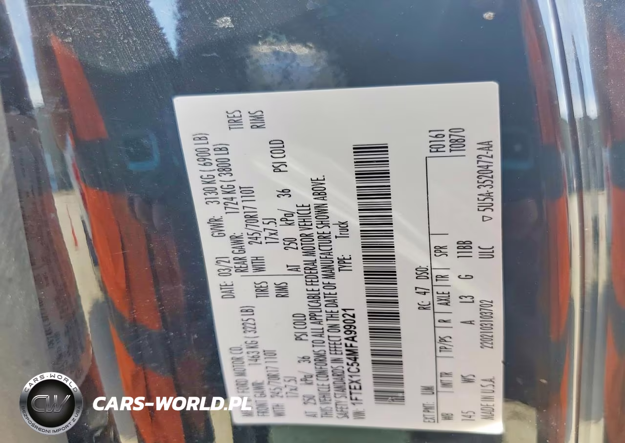 2021 Ford F150 Super Cab VIN:1FTEX1C54MFA99021 - 12