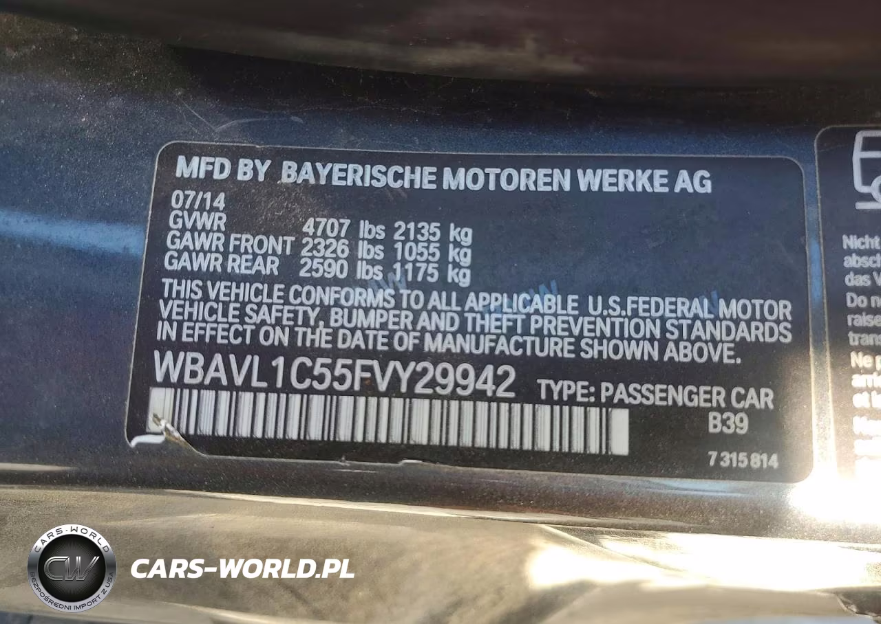 2015 BMW X1 xDrive28I VIN:WBAVL1C55FVY29942 - 12