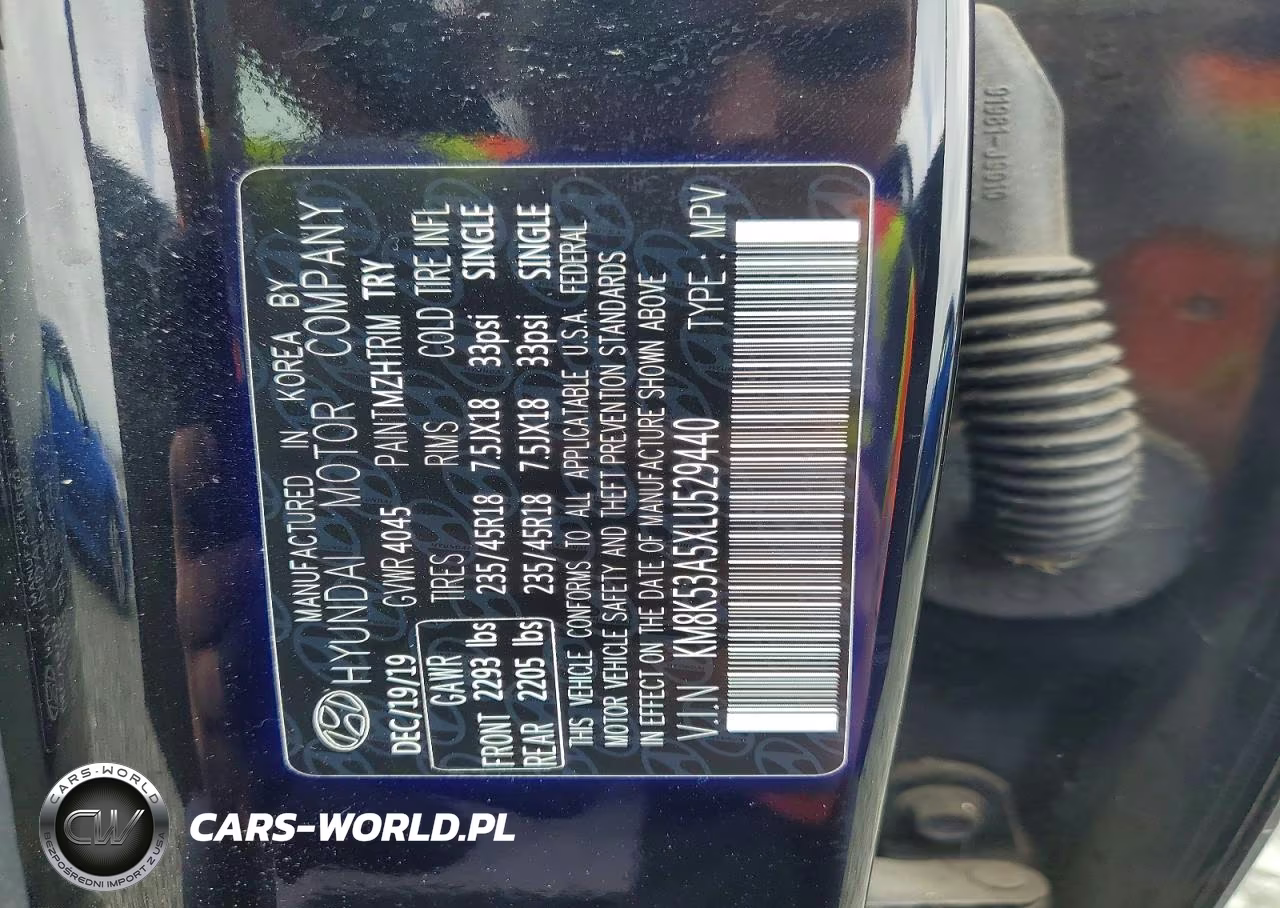 2020 Hyundai Kona Ultimate VIN:KM8K53A5XLU529440 - 13
