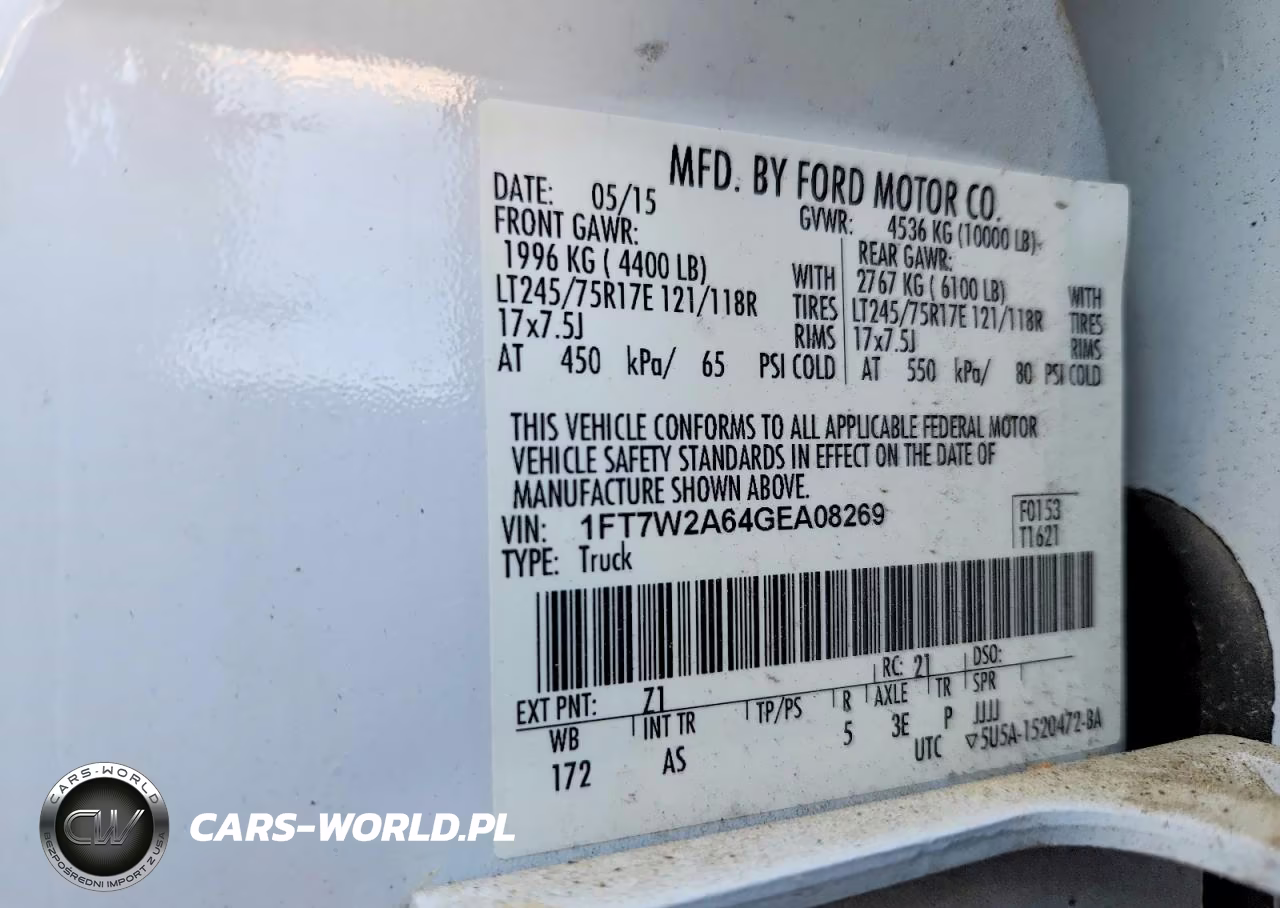 2016 Ford F250 Super Duty VIN:1FT7W2A64GEA08269 - 12