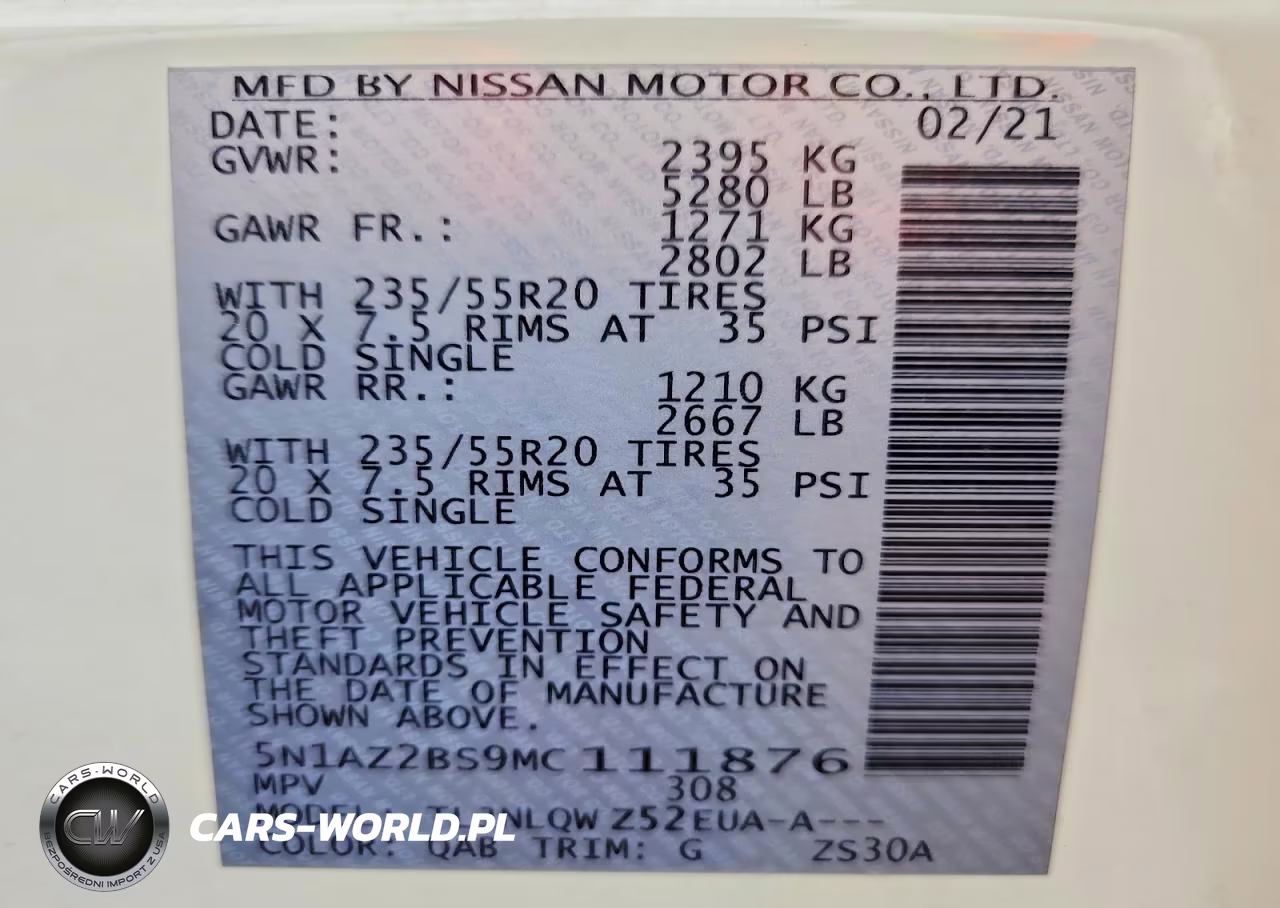 2021 Nissan Murano Sv VIN:5N1AZ2BS9MC111876 - 13
