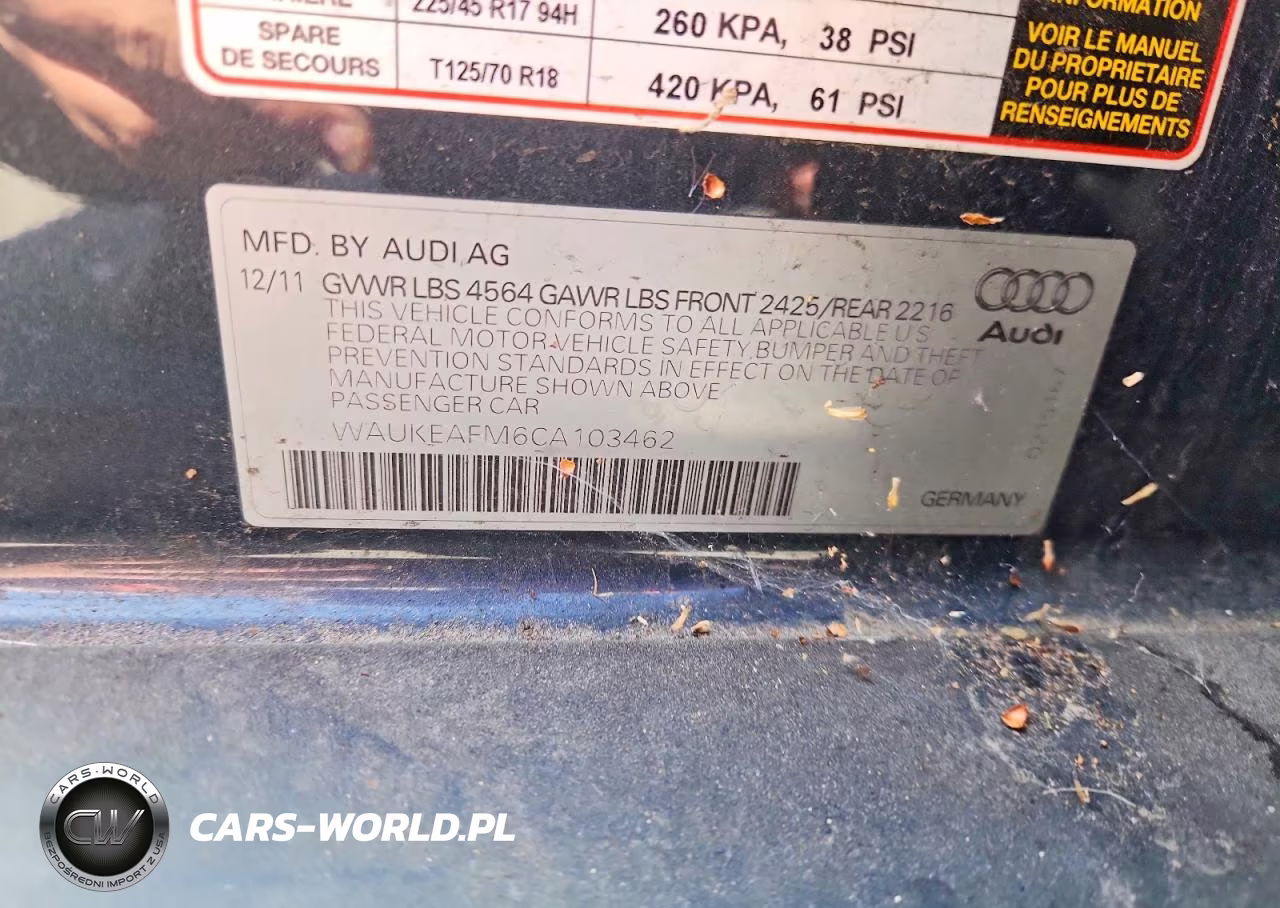 2012 Audi A3 Premium Plus VIN:WAUKEAFM6CA103462 - 12