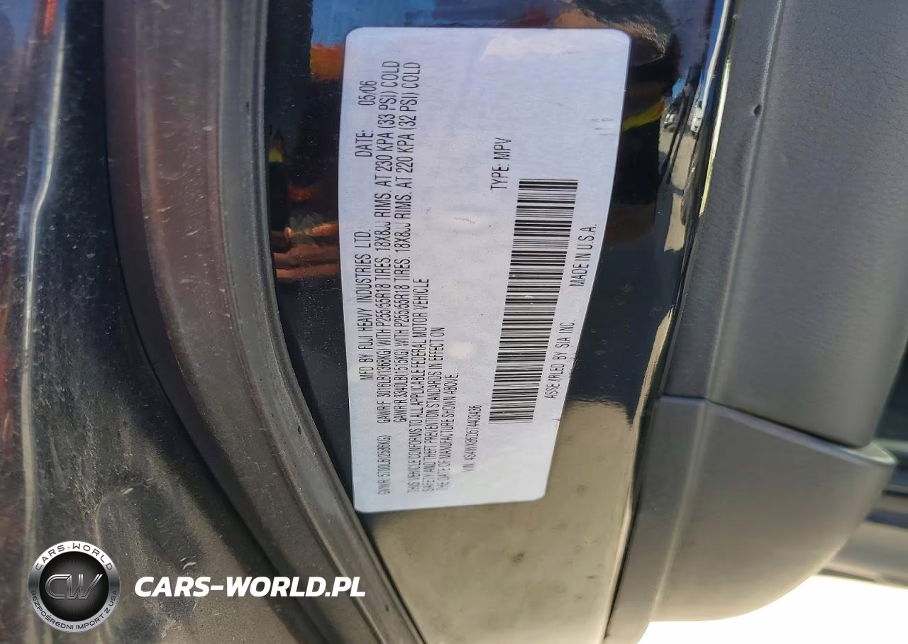 2007 Subaru B9 Tribeca 3.0 H6 VIN:4S4WX86D574403436 - 13