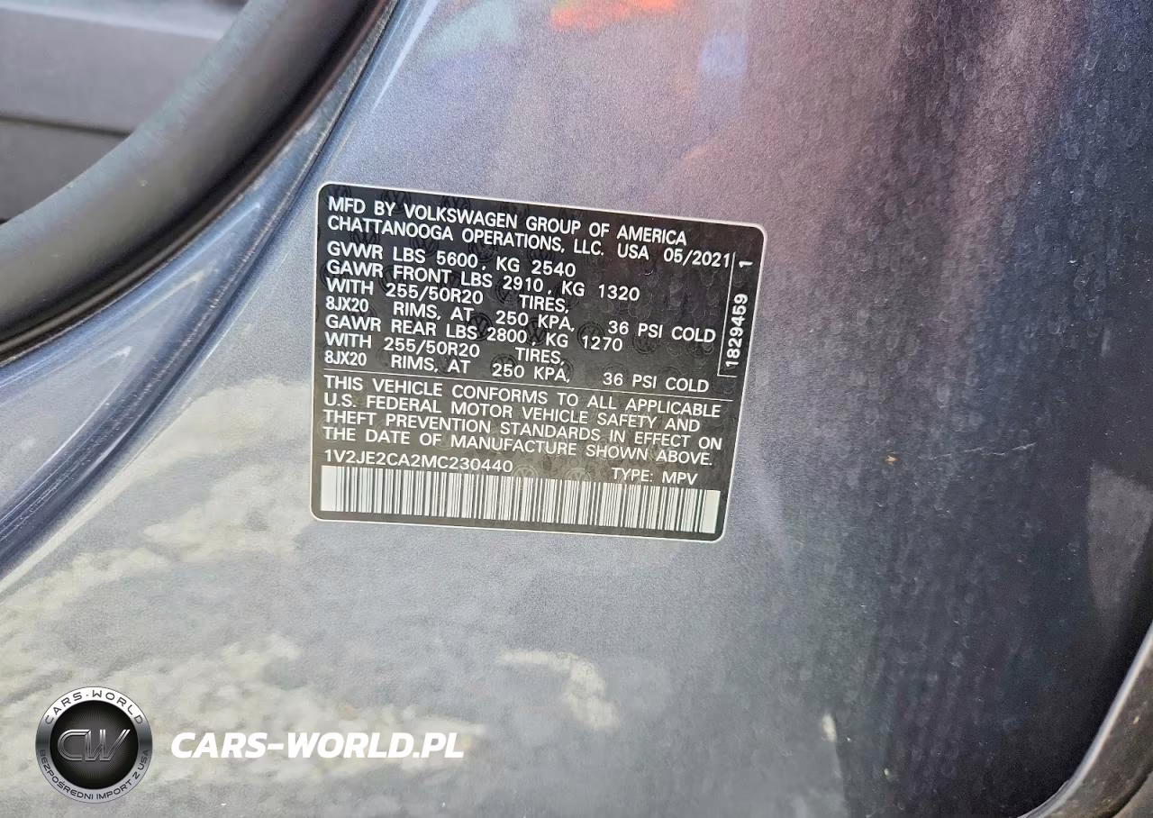 2021 Volkswagen Atlas Cross Sport Se VIN:1V2JE2CA2MC230440 - 13