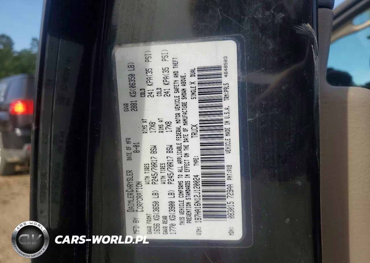2002 Dodge Ram 1500 VIN:1B7HA16N12J120024 - 12