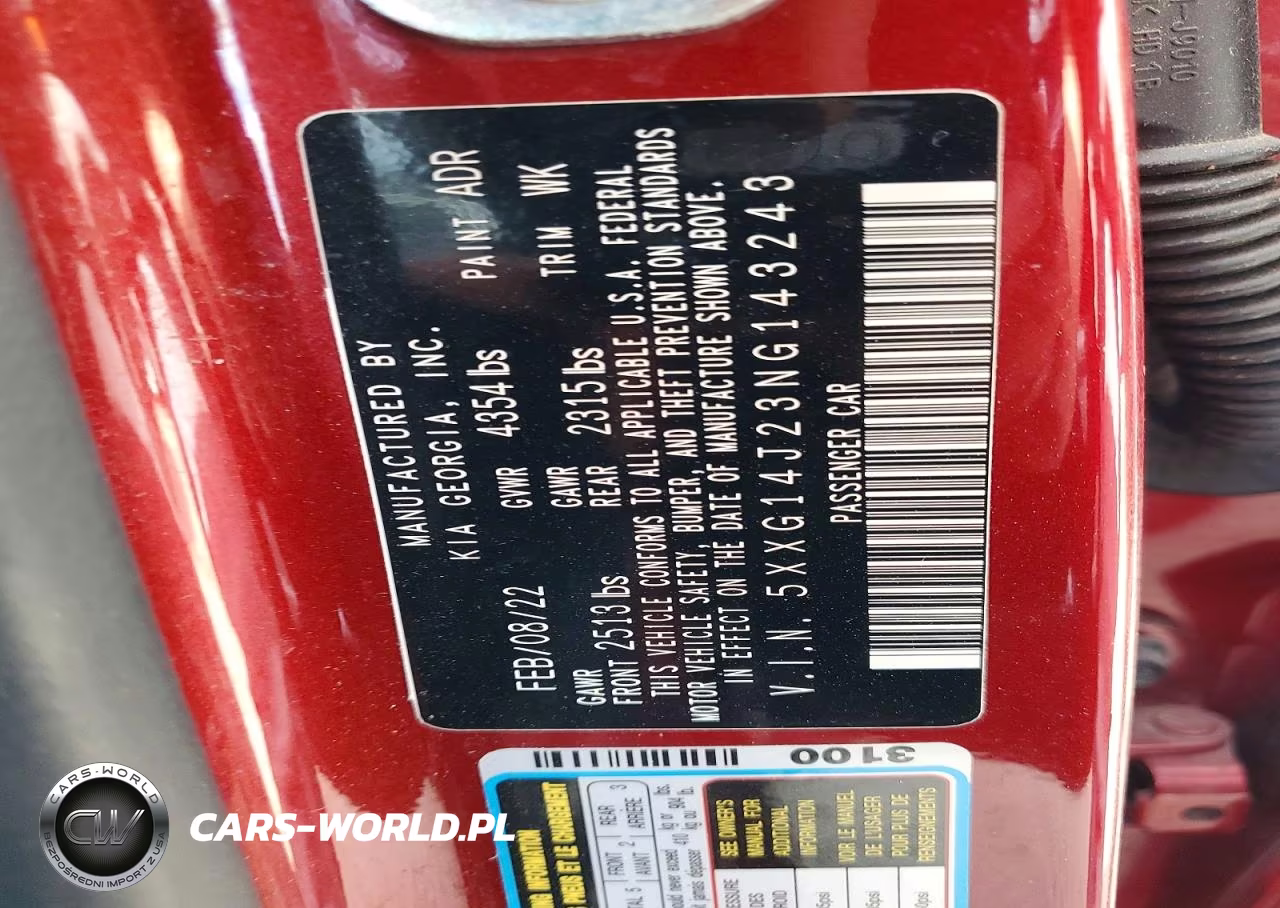 2022 Kia K5 Lxs VIN:5XXG14J23NG143243 - 12