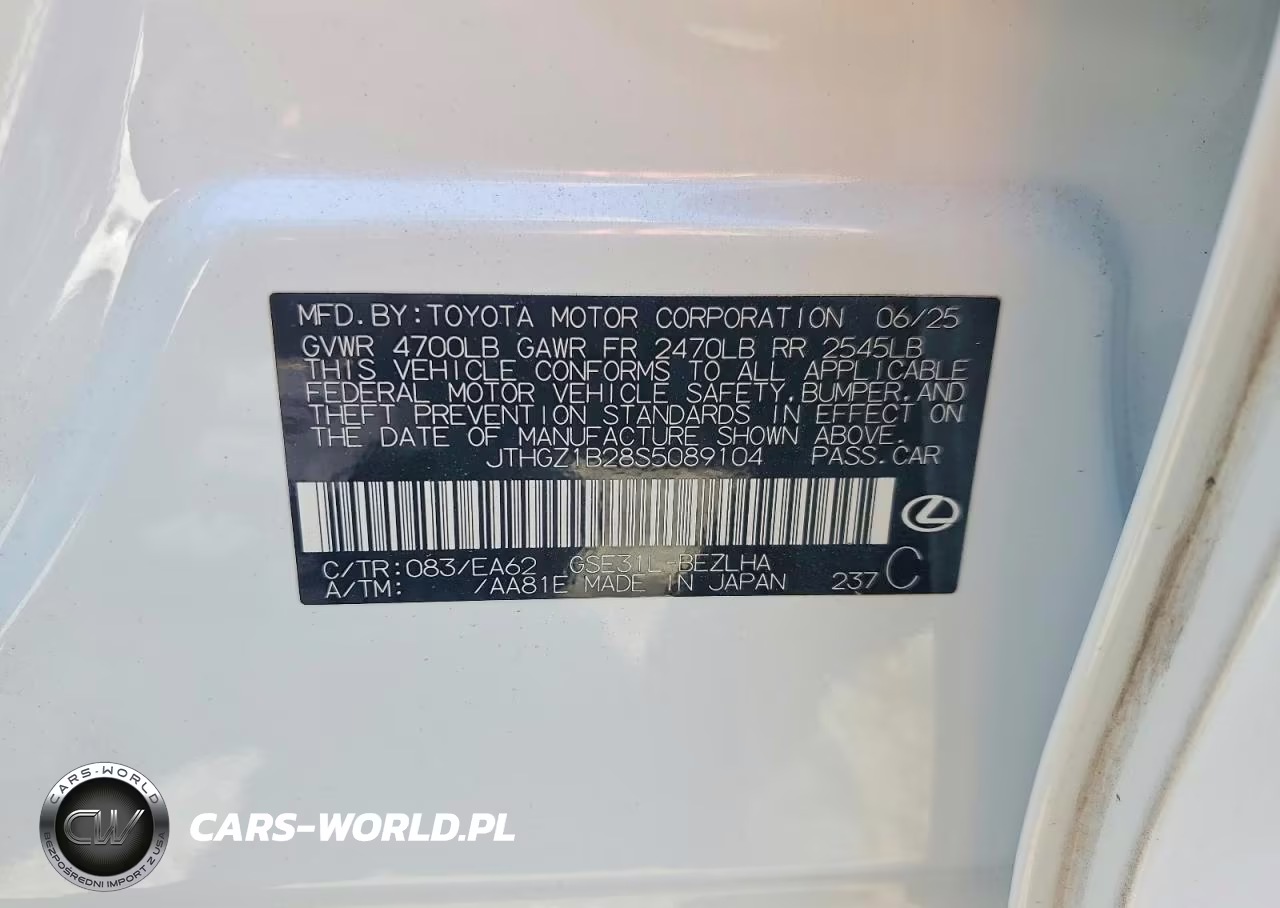 2025 Lexus Is 350 F Sport VIN:JTHGZ1B28S5089104 - 13