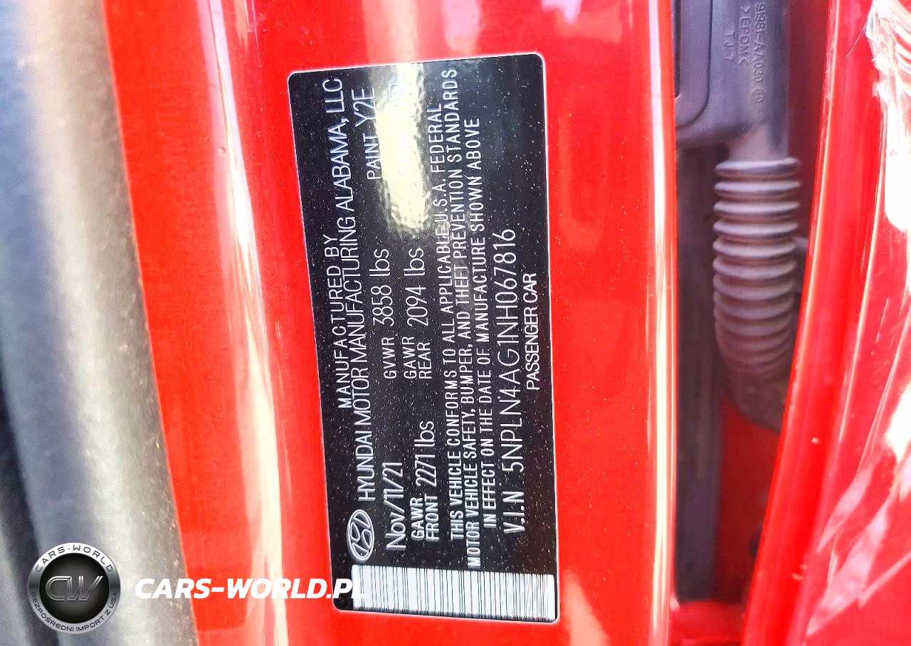 2022 Hyundai Elantra Sel VIN:5NPLN4AG1NH067816 - 12
