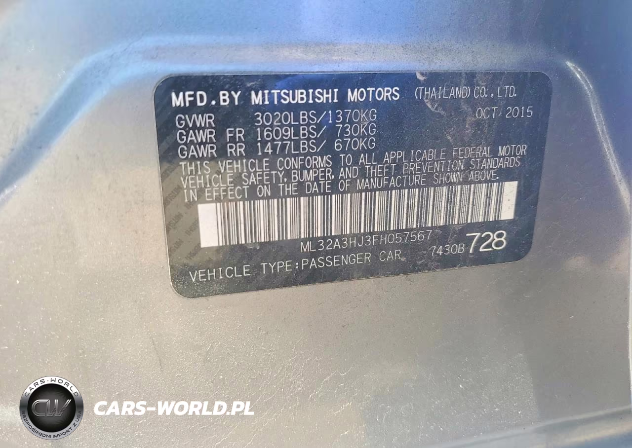 2015 Mitsubishi Mirage De VIN:ML32A3HJ3FH057567 - 13