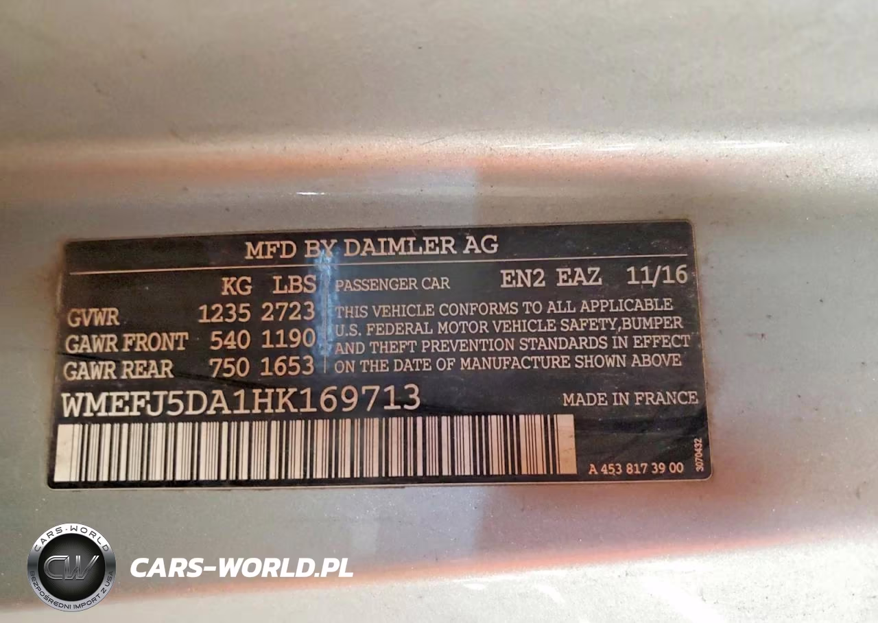 2017 Smart Fortwo VIN:WMEFJ5DA1HK169713 - 12