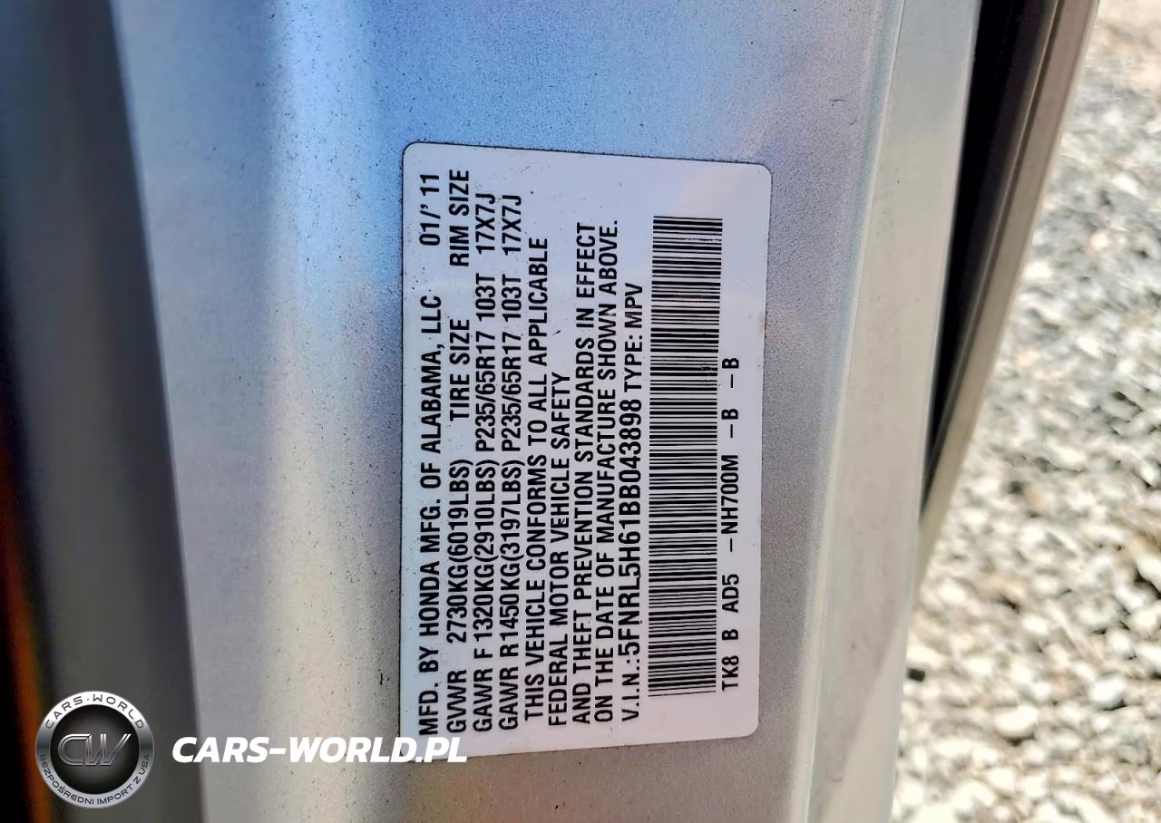 2011 Honda Odyssey Exl VIN:5FNRL5H61BB043898 - 13