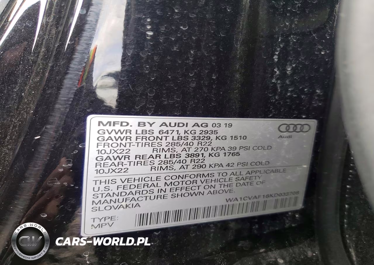 2019 Audi Q8 Prestige VIN:WA1CVAF16KD033708 - 13