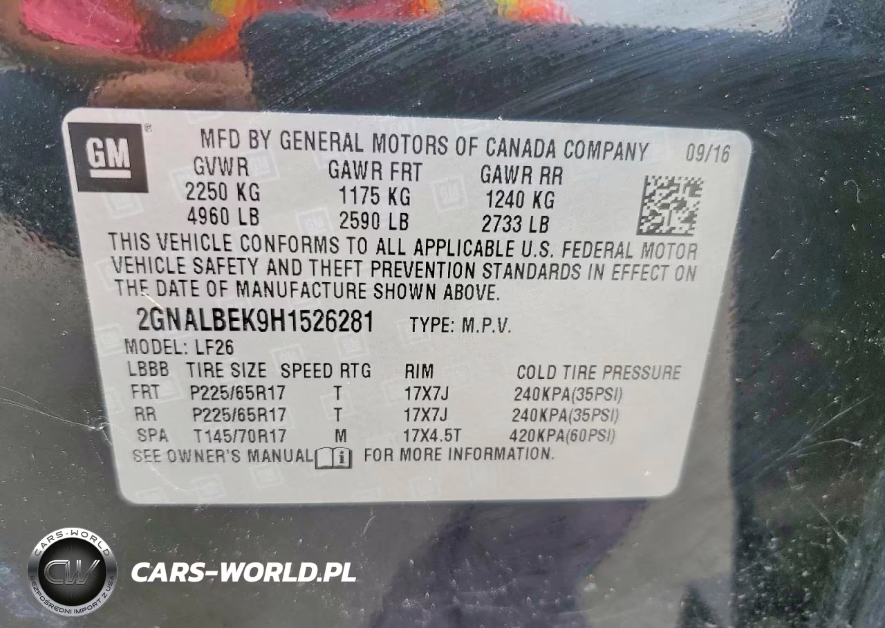 2017 Chevrolet Equinox Ls VIN:2GNALBEK9H1526281 - 12