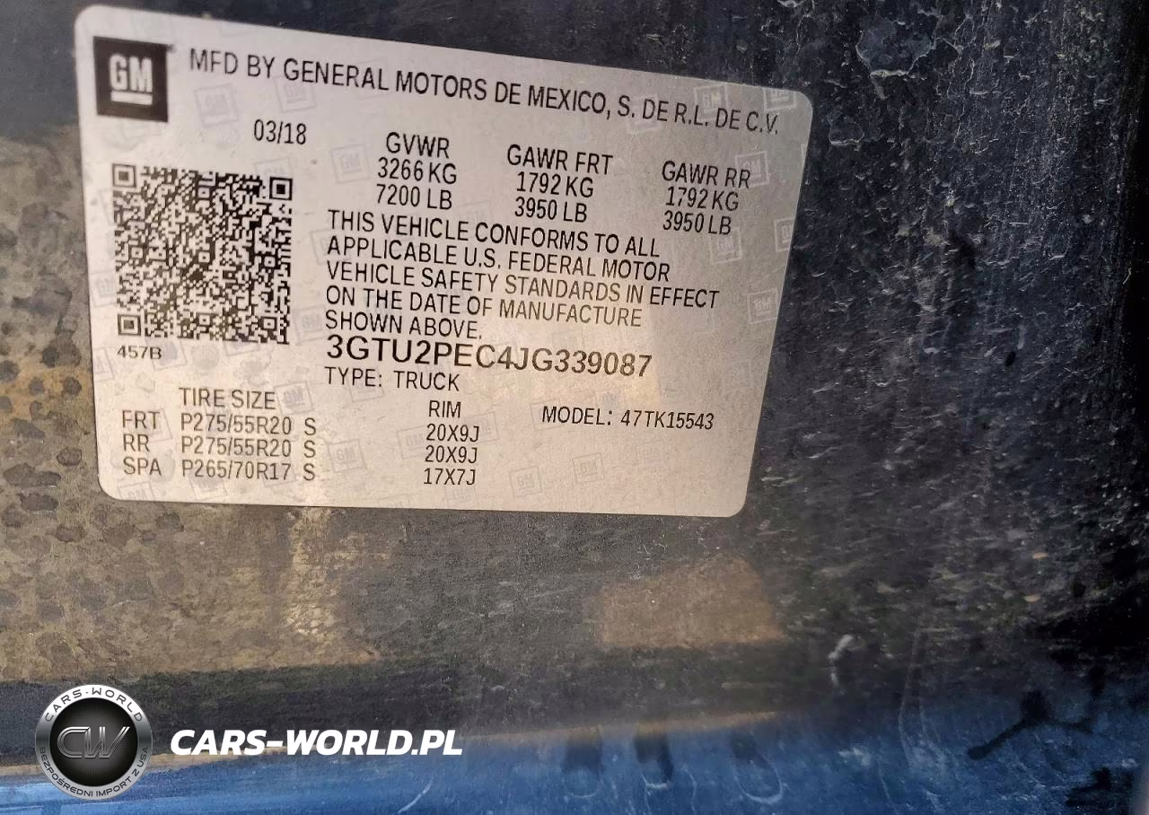 2018 GMC Sierra K1500 Denali VIN:3GTU2PEC4JG339087 - 12