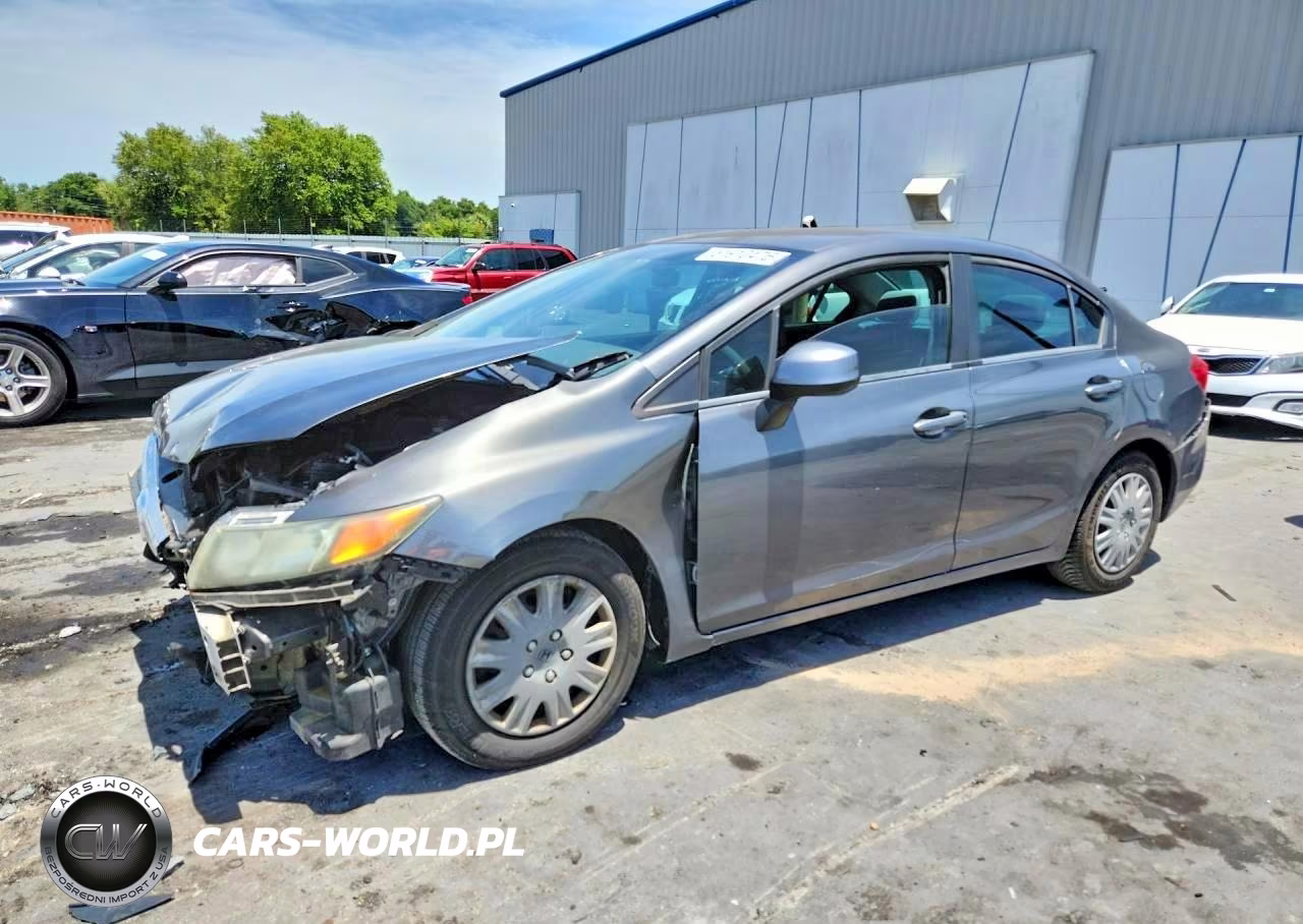 2012 Honda Civic Lx VIN:2HGFB2F55CH611680 - 2