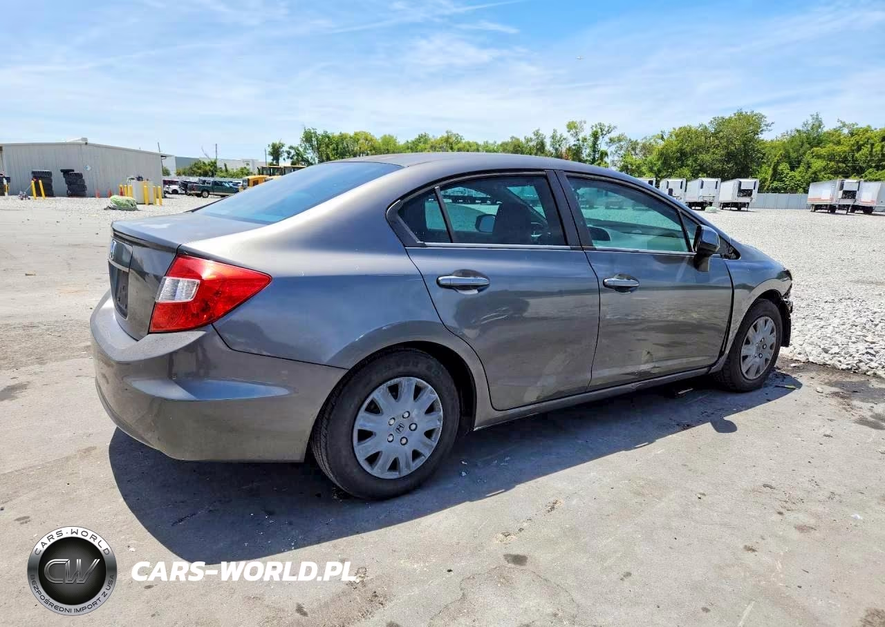 2012 Honda Civic Lx VIN:2HGFB2F55CH611680 - 4
