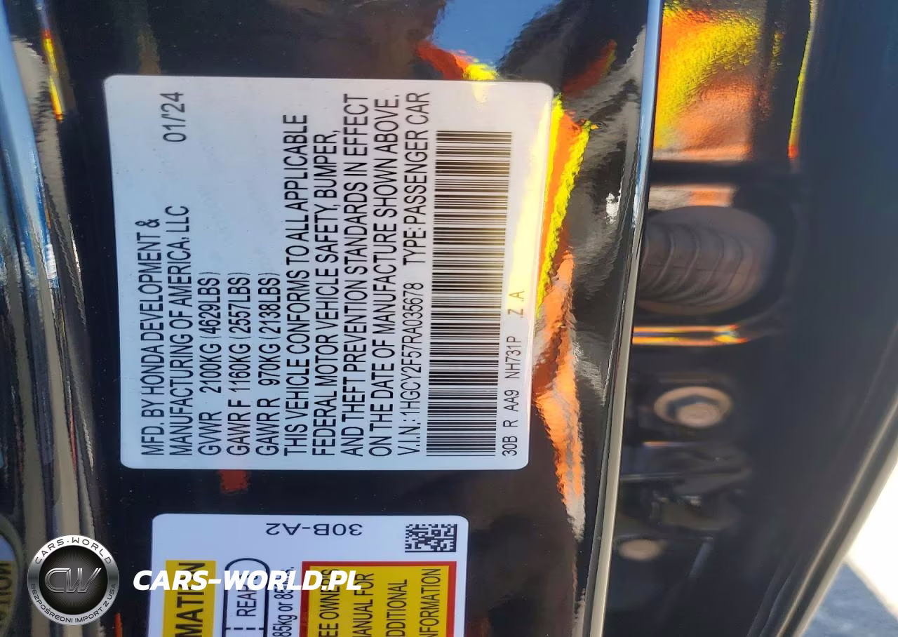 2024 Honda Accord Hybrid Sport VIN:1HGCY2F57RA035678 - 12