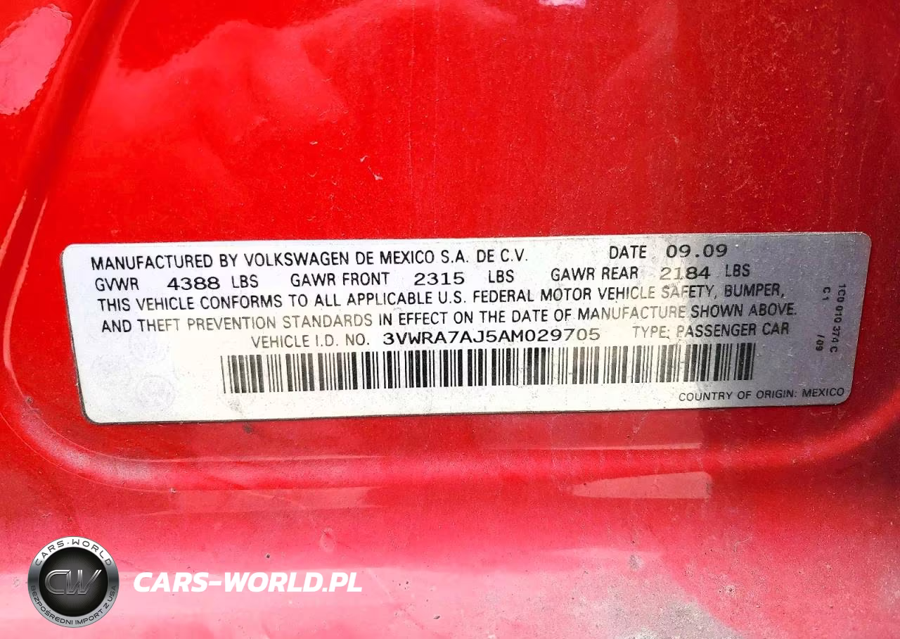 2010 Volkswagen Jetta Wolfsburg VIN:3VWRA7AJ5AM029705 - 13