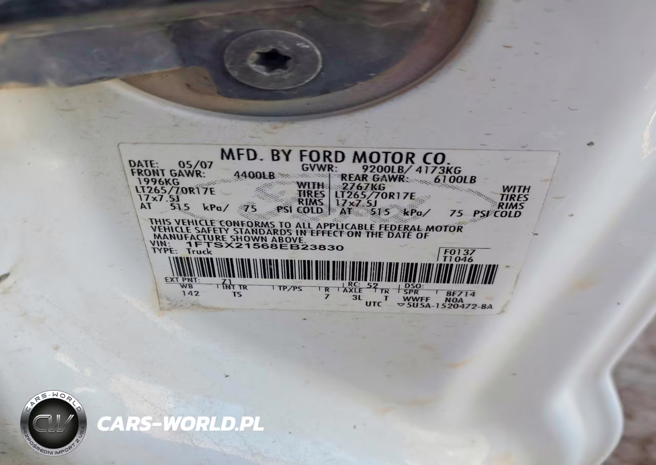 2008 Ford F250 Super Duty VIN:1FTSX21568EB23830 - 12