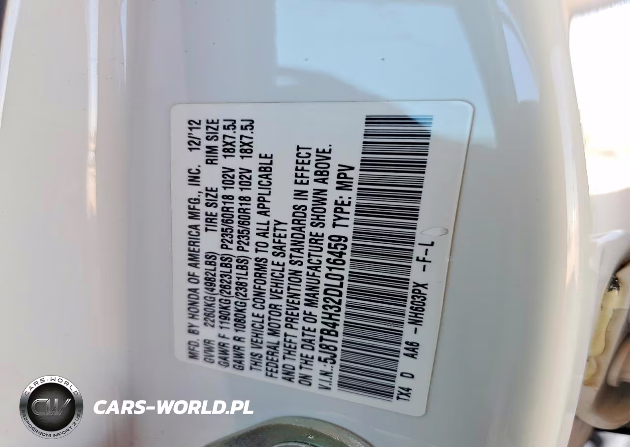 2013 Acura Rdx VIN:5J8TB4H32DL016459 - 13