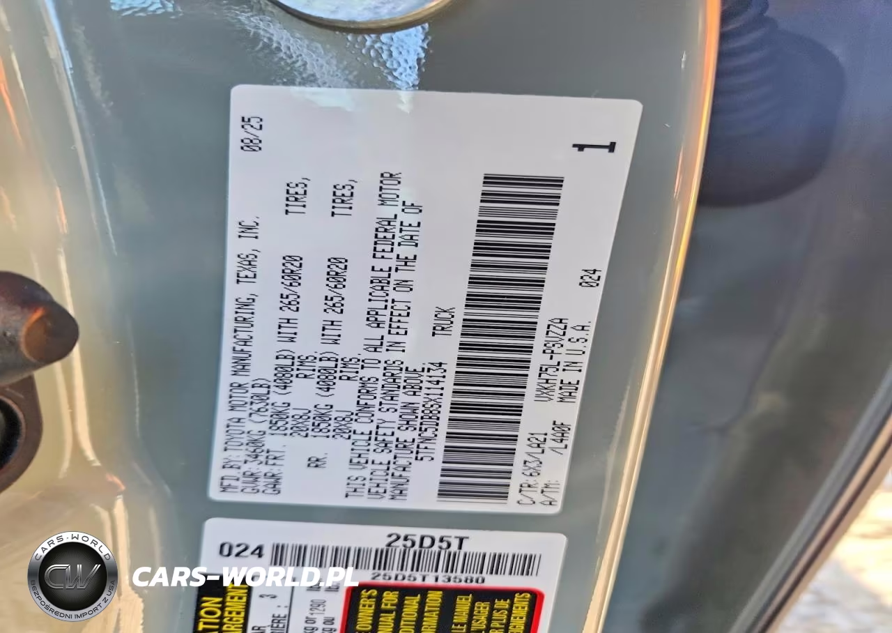 2025 Toyota Tundra Platinum Hv VIN:5TFNC5DB8SX114134 - 12